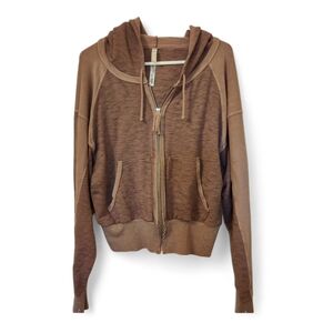 Free People Movement boho cropped hoodie, Size small